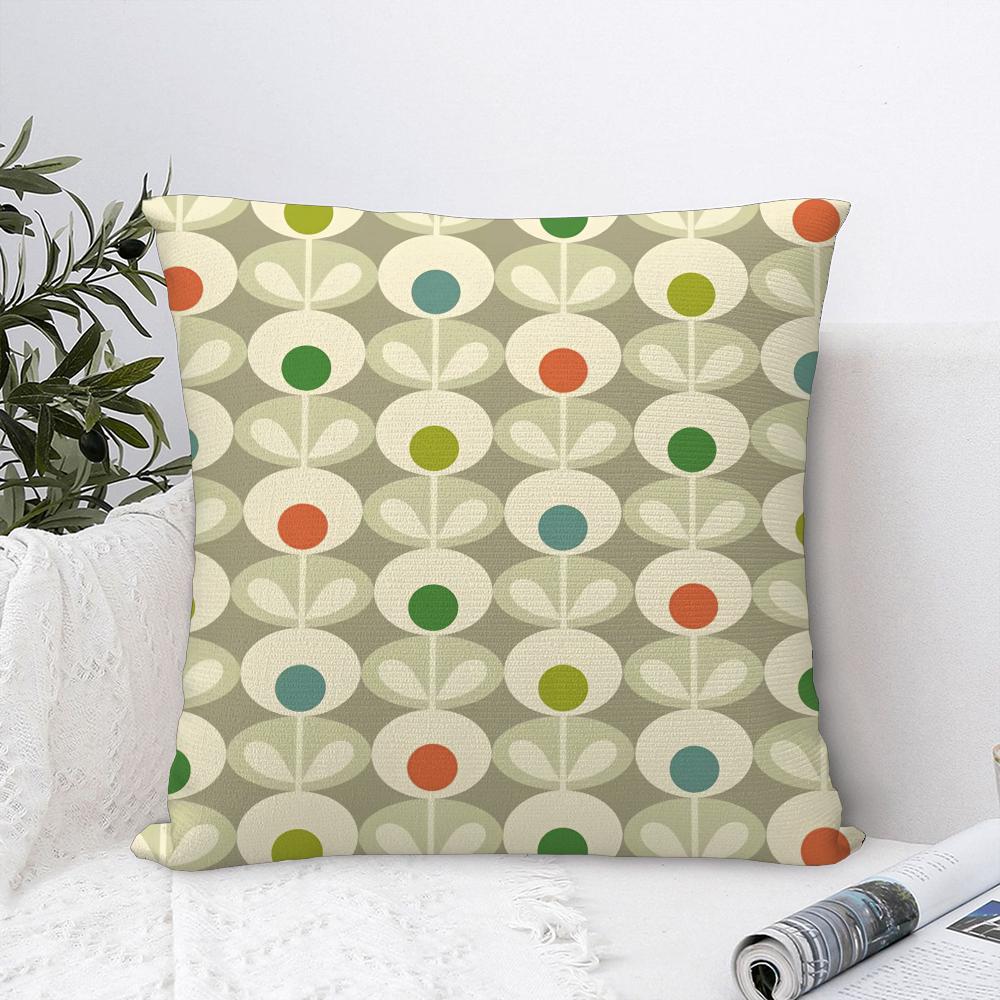 Federa per Cuscino Floreale Art O-Orla Kiely Decorazione Divano Casa Stampa Double-Sided Copricuscini Quadrati in Peluche Copertura Decorativa per Cuscino