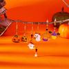 Cute Ghost Asymmetrical Halloween Cartoon Ghost Earrings for Women Long Tassel Earrings Festival Party Accessories Gift