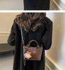 Retro Myerard Brown Women's Small Crossbody Bucket Bag - Versatile and Popular for Autumn/Winter