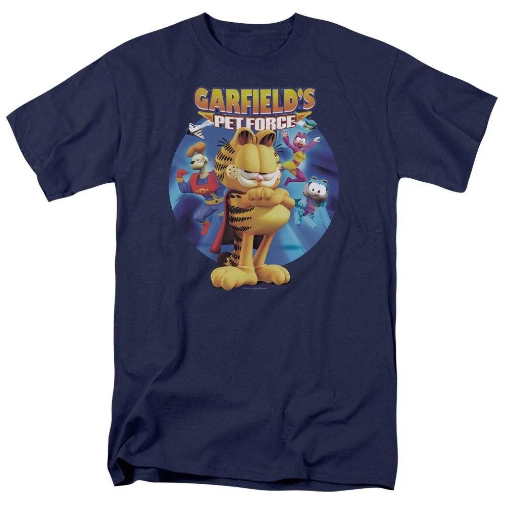 Garfield - Dvd Art - Unisex Short Sleeve Children s T-shirt - Blue 110