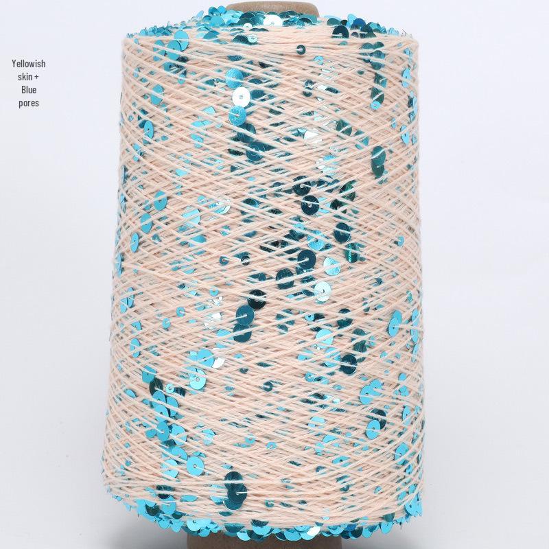Siyue Ukraine Fil de coton tissé à la main à paillettes Boule de laine fantaisie