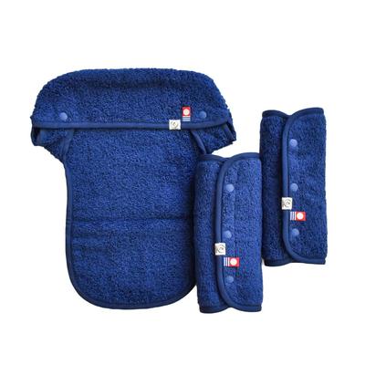 Imabari Handtuch Ergo Omni Breeze Omni 360 Sabberlatz Frontabdeckung Lätzchen Set + (Marine)