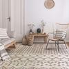 Tapete de sala de estar estilo berbere bege 160x230