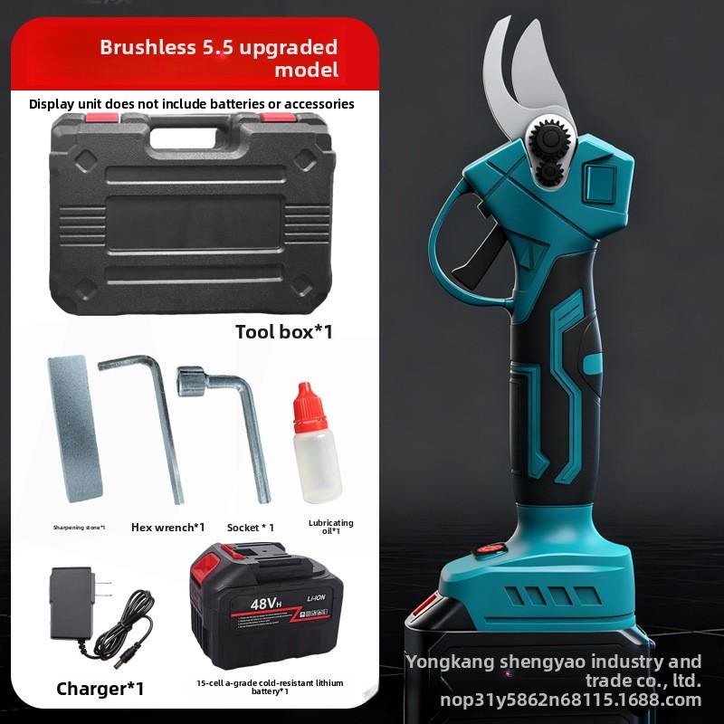 Handheld electric pruning shears: lithium battery charging garden shears