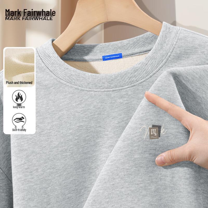 Mark Fairwhale Men's Fleece Lined Round Neck Sweatshirt