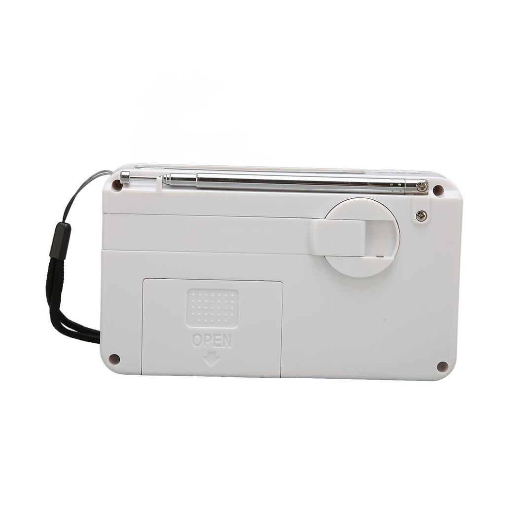 Solar Hand Crank Radio Multifunction Portable Rechargeable Emergency Radio with LED Flashlight for Camping Outdoor