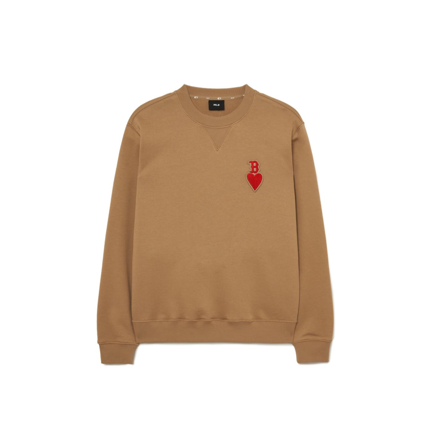 MLB Sweatshirts Unisex Khaki Crew Neck Moderate Regular 3AMTH0234-43SAD S