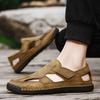 Fashion Men Fashion Beach Cool Sandals Outdoor Casual Male Shoes 2025 New Classic Leather Men Shoes Summer New Large Size Men's Sandals