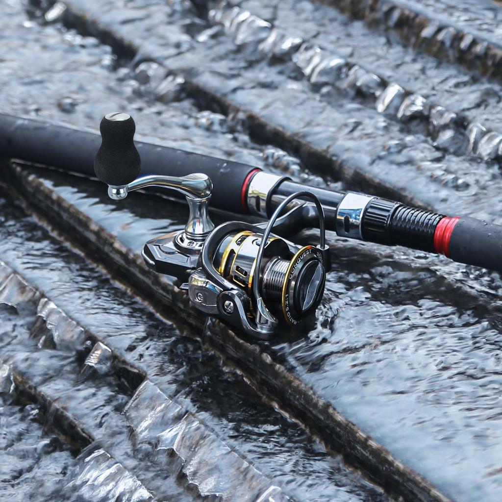 SANLIKE Spinning Long Eging Freshwater Saltwater Gear Ratio Max Drag Force 5000 Reel, Casting, Reel, Ultralight, & Fishing, 5.21/5.11, 15KG, 7+1BB,