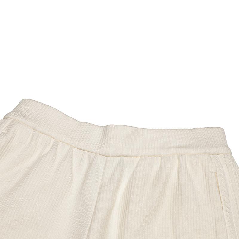 New FILA Knitted Sports Pants Women's Steam White F11W443604FIV