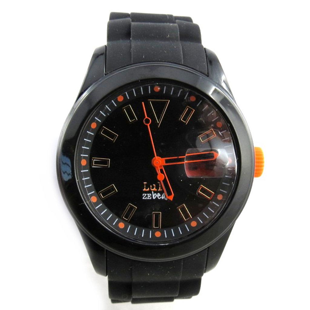 LULU CASTAGNETTE [N2323] - Designer Watch 'Lulu Castagnette' Black Orange