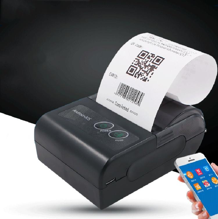 58HB6 Stampante Termica Bluetooth Portatile Macchina per Etichette Scontrini da Asporto, Supporta Multi-Lingua & Stampa Simboli/Immagini, Modello: Spina UE (spagnolo )