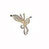 Elegant Two-Leaf Pearl Brooch Pin - Versatile High-End Women's Fashion Accessory for Low-Cut Garments