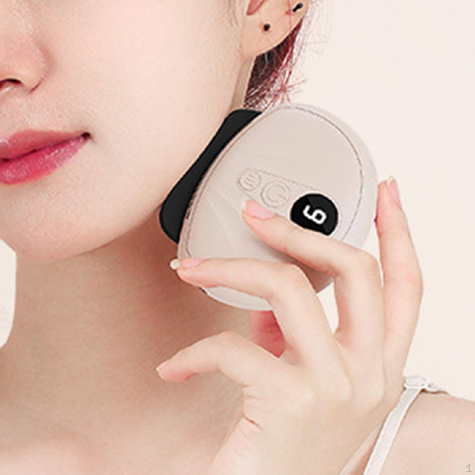 

Электрический массажер Гуа Ша для лица для глаз и шеи бежевый