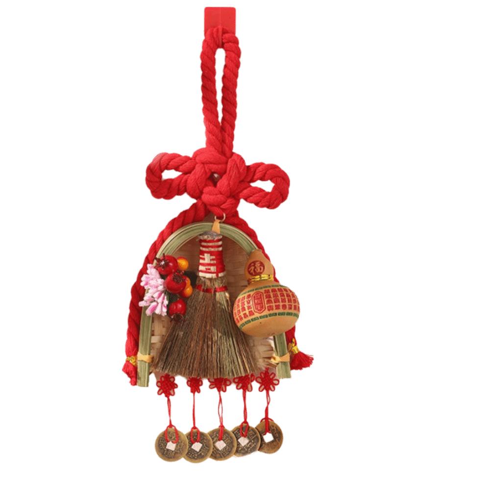 Decorative Gourd New Year Decorations Broom Decorations Door Decorative Festive Arrangements Dustpan Door Hanging