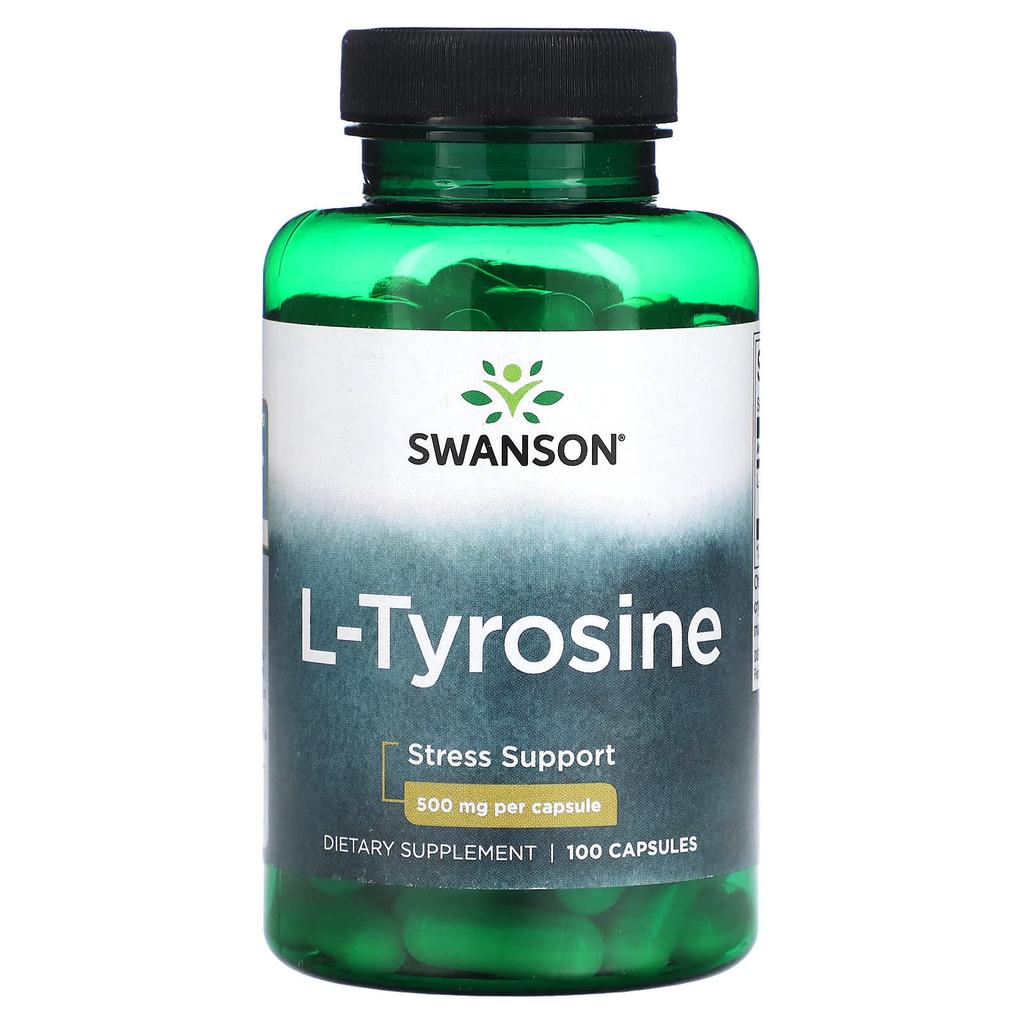 L-Tyrosine, 500Mg, 100 Capsules