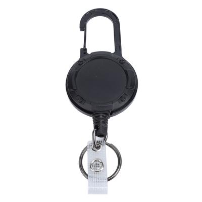 Retractable Keychain Professional Thickened 1mm Stainless Steel Wire Rope Prevents Lost Carabiner