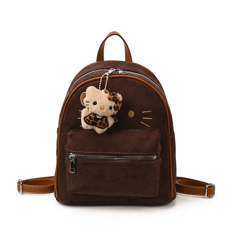 Cartoon Anime Boys And Girls Backpack Cute Cat Pendant Baby Schoolbag Children'S Backpack