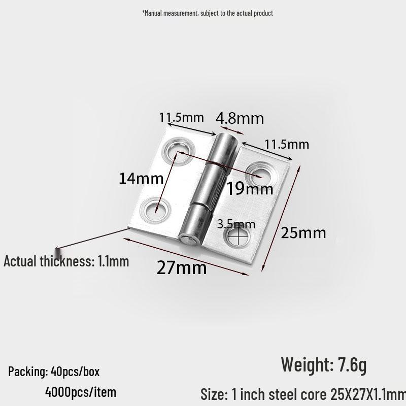 304 Stainless Steel Mini Hinges: 1-4 Inch Options for Cabinets & Wooden Boxes