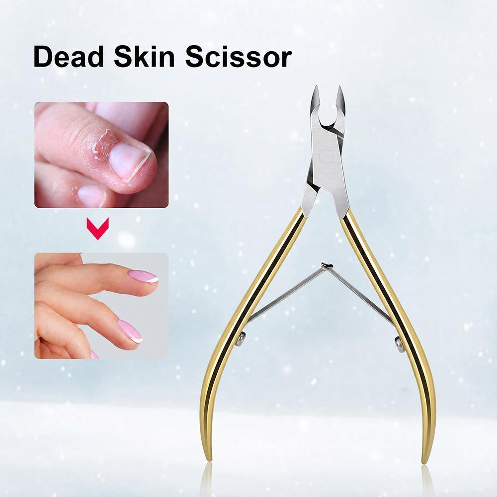Stainless Steel Dead Skin Scissor Gold Ingrown Toenail Clipper Toenail Trimmer  Nail Care
