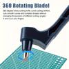 360° Rotating Carving Knife Simple Handbook Paper Cutting Carving Knife Office Cutting Tool DIY Utility Knife