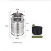 Portable Outdoor Wood Firewood Cooking Stove for Travel