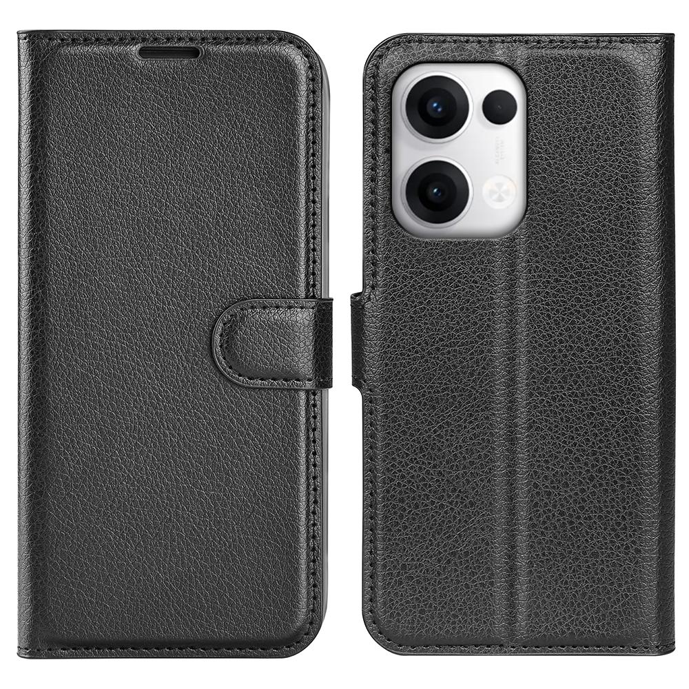 For Oppo Reno13 Pro 5G Case Litchi Texture Shockproof Leather Wallet Phone Cover