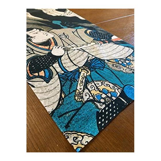 Ukiyo-e Tenugui Towel - "The Great Picture of the Ghost of Taira no Masakado" by Kuniyoshi Utagawa - Vertical Design, 100% Cotton, Made in Japan,