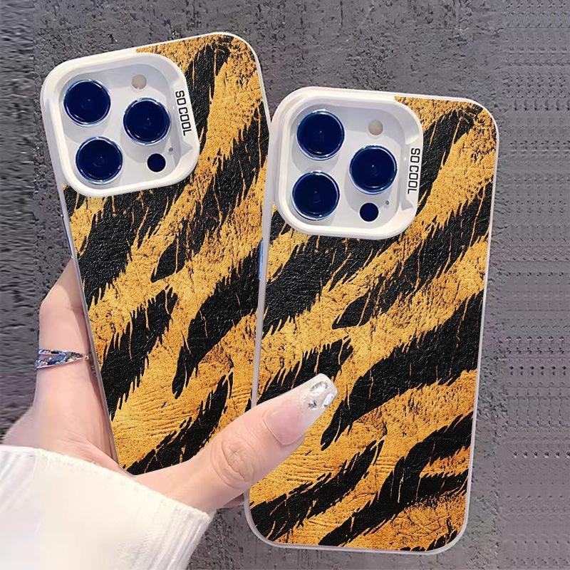 Applicable To iPhone16 Apple Mobile Phone Case 15ProMax Europe and America 14 Tiger Pattern 13 Personality 12 Popular New Models