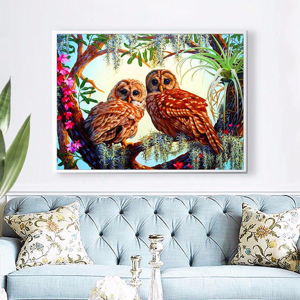 Diamond Mosaic Owl Diamond Embroidery Full Display Animals Diamond Painting With Round