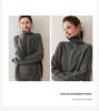 Thick Cable Knit Cashmere Half-Zip Lapel Sweater - Women's Polo Neck Base Layer, Autumn/Winter Korean Style.