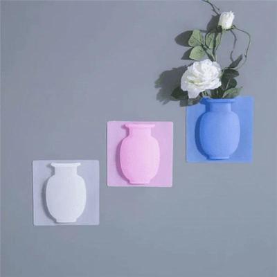 Vază Lipicioasă din Silicon Ușor de Îndepărtat Perete Frigider Floare Magică Vază Plantă DIY Decorațiune Casă Depozitare Buchet Accesoriu Decor