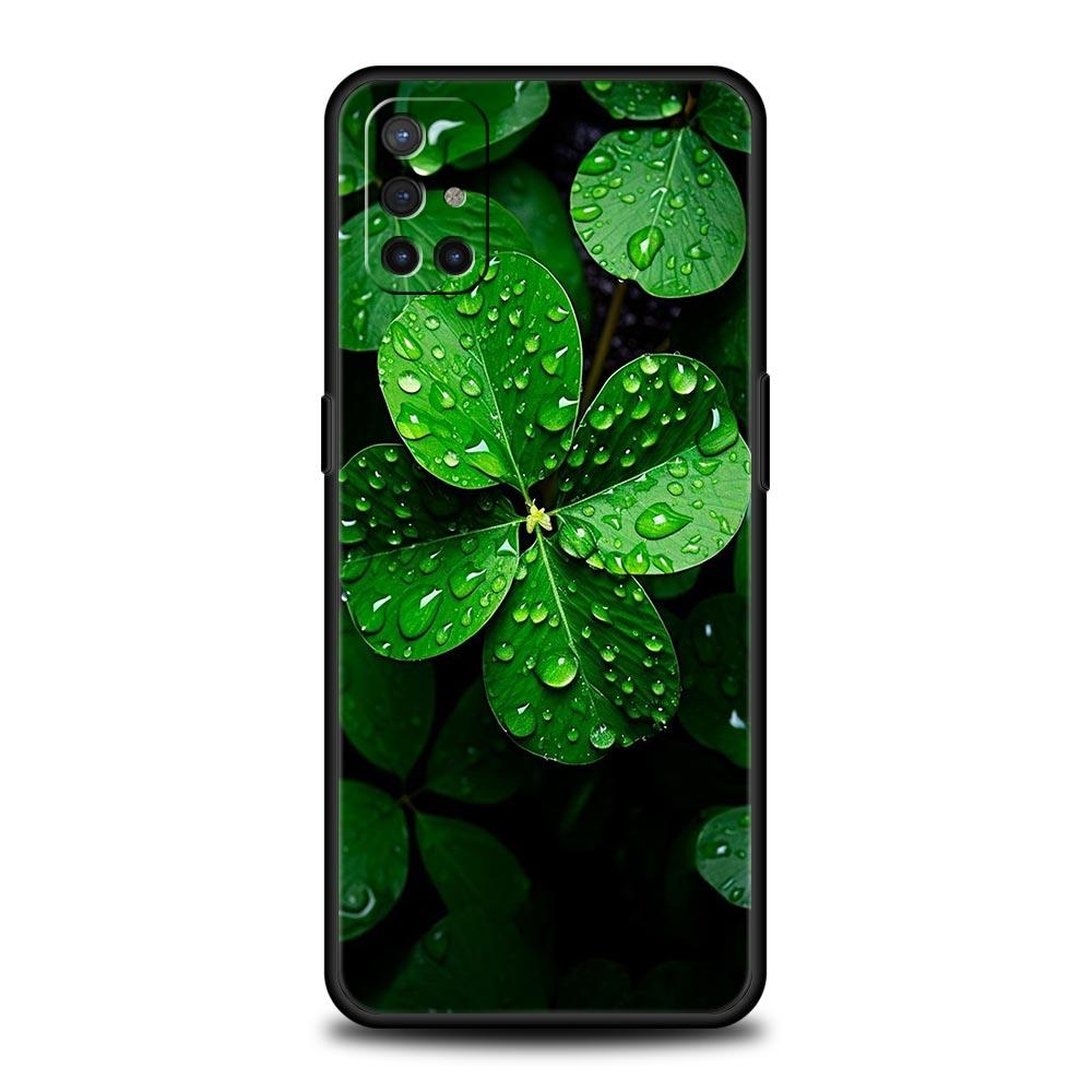 Phone Case For OnePlus 12 11 10 9 Pro 9T 12R 10R 9R 9RT 10T 8T 8 7 6T 7T Nord 2T CE 2 5G N200 N10 N100 Cover lucky grass