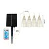 Solar-Powered Dandelion Firework LED Lights with Remote Control for Camping
