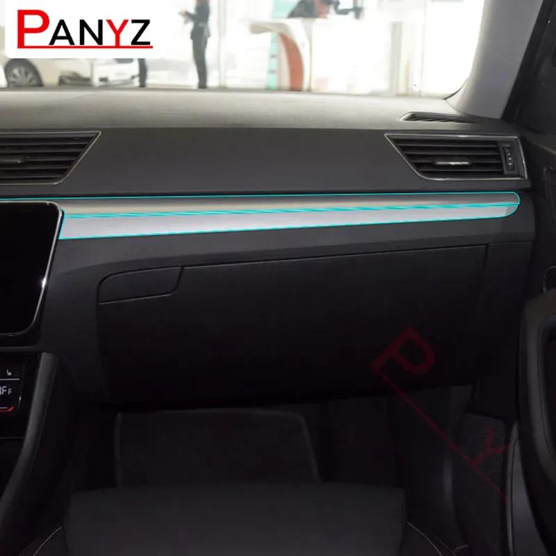 Car Interior Central Console Gear Shift Dashboard Navigation Screen Protective Film for Skoda Superb   Accessories