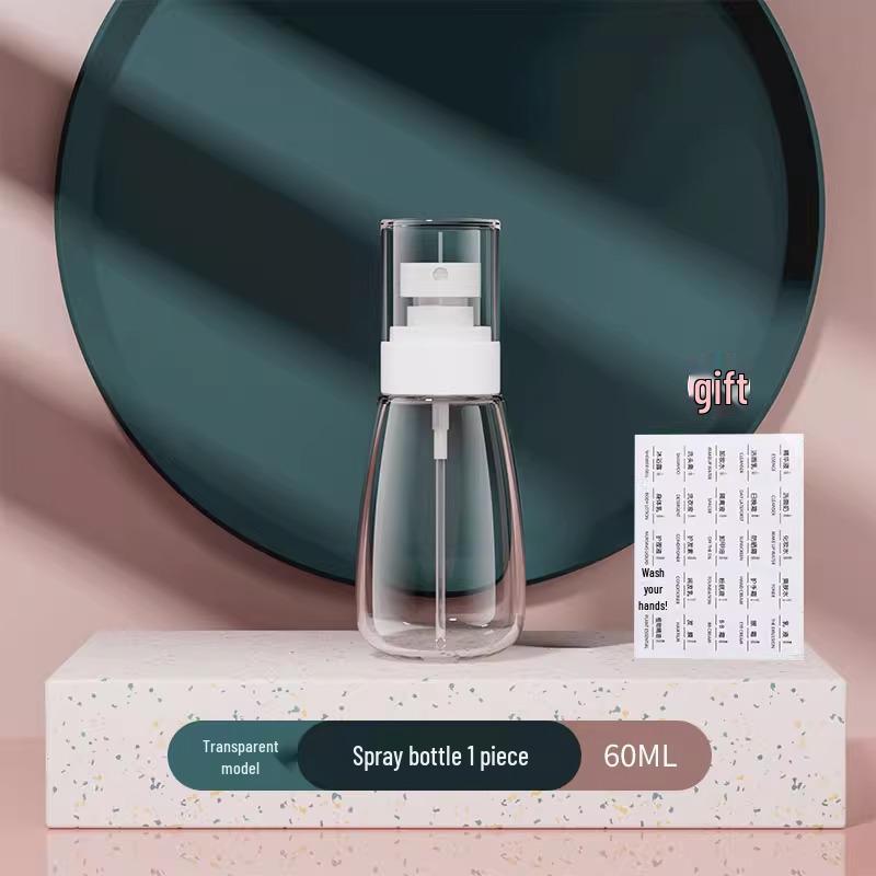 Travel-Size Ultra-Fine Mist Spray Bottle for Face Moisturizing and Alcohol Use