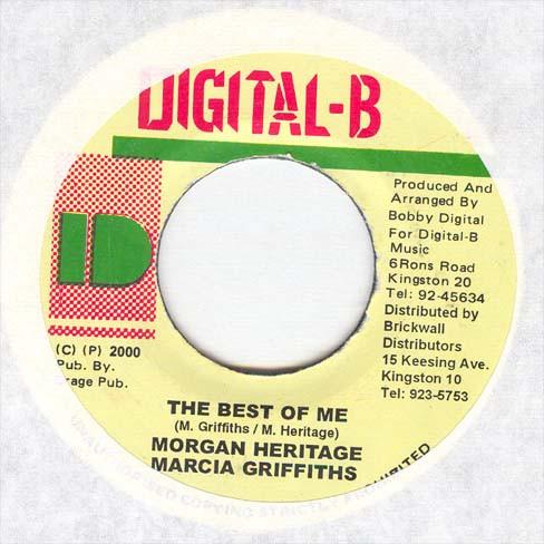

7inch Record MORGAN HERITAGE MARCIA GRIFFITHS Best Of Me NONE DigitalB 2000 Jamaica Reggae Ska Dub Used