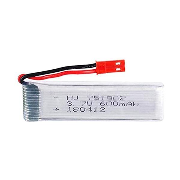 Set of 3 LiPo Batteries 3.7V 600mAh for RC Drones | Compatible with UDI U817, WLtoys V959, V222 and More | Optimized Flight Performance, Silver