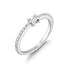 ANIA HAIE Cross Cubic Zirconia 925 Silver Ring R061-01H