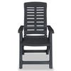 VidaXL Chaises inclinables de jardin 6 pcs Plastique Anthracite