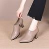 Botas Femininas Women Fashion Light Weight High Quality Spring & Autumn Ankle Heel Boots for Office Career Work Ab362