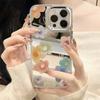 Fashion Makeup Mirror Phone Case For IPhone 17 16 16e 15 14 13 12 11 Pro Max 17E Transparent Silicone  Cover Coque