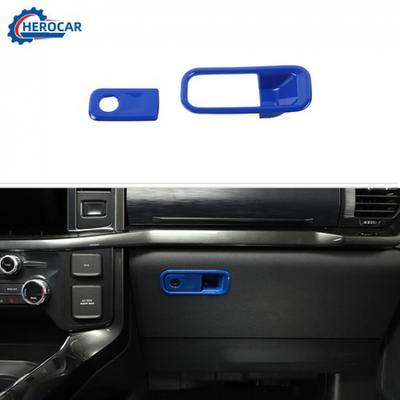 Interior  Co-pilot Storage Box Handle Switch Cover Trim Decor For Ford F150 Blue