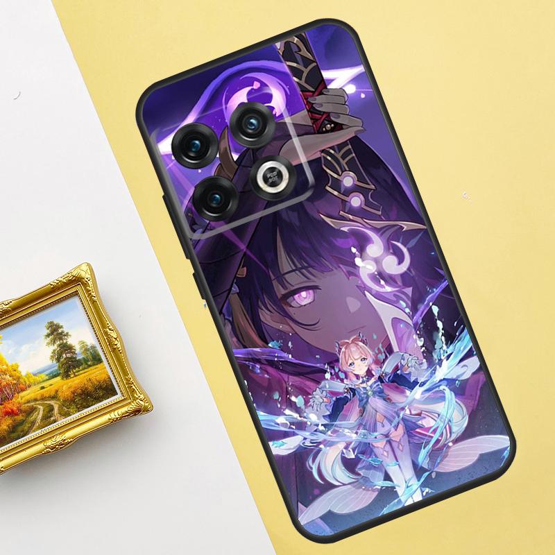 Raiden Shogun Genshin Impact Case For Oneplus 10 8 9 Pro Ace 10T 9R 8T Cover For Oneplus Nord 2 2T CE N100 N200 N300