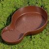 Non-Slip Reptile Bathing Pool With Ramp Turtle Pond Landscaping Amphibians Water Bowl  Pet Habitat