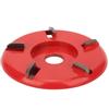 5 Teeth Arc Shaped Wood Cutting Disc Woodworking Angle Grinder Carving Polishing Tool(Red )