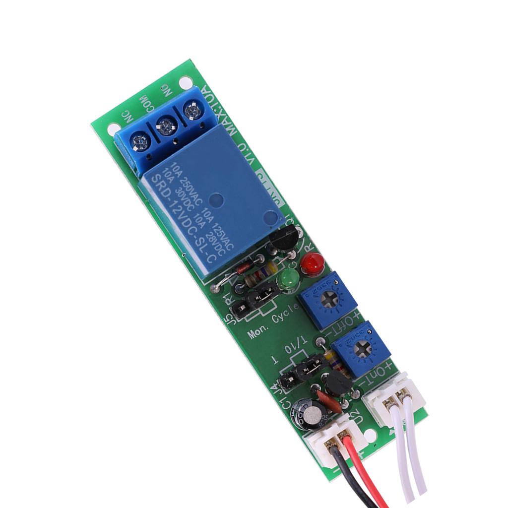 Adjustable Cycle Timer Delay On Off Switch Relay Module (DC12V,0 120min)