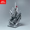 Set  MOC BRICKS Famous Movie The Iron sword King Magic rotating throne Figures Idea Building Blocks Children Toy Gifts