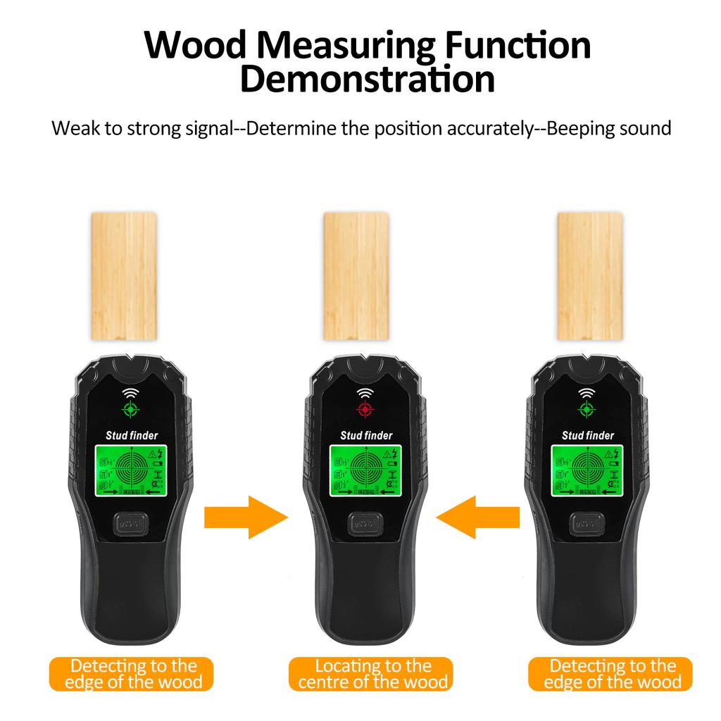 Stud Finder Wall Scanner 5 In 1 Multifunction Stud Finder Tool LCD Display & Audio Alarm for the