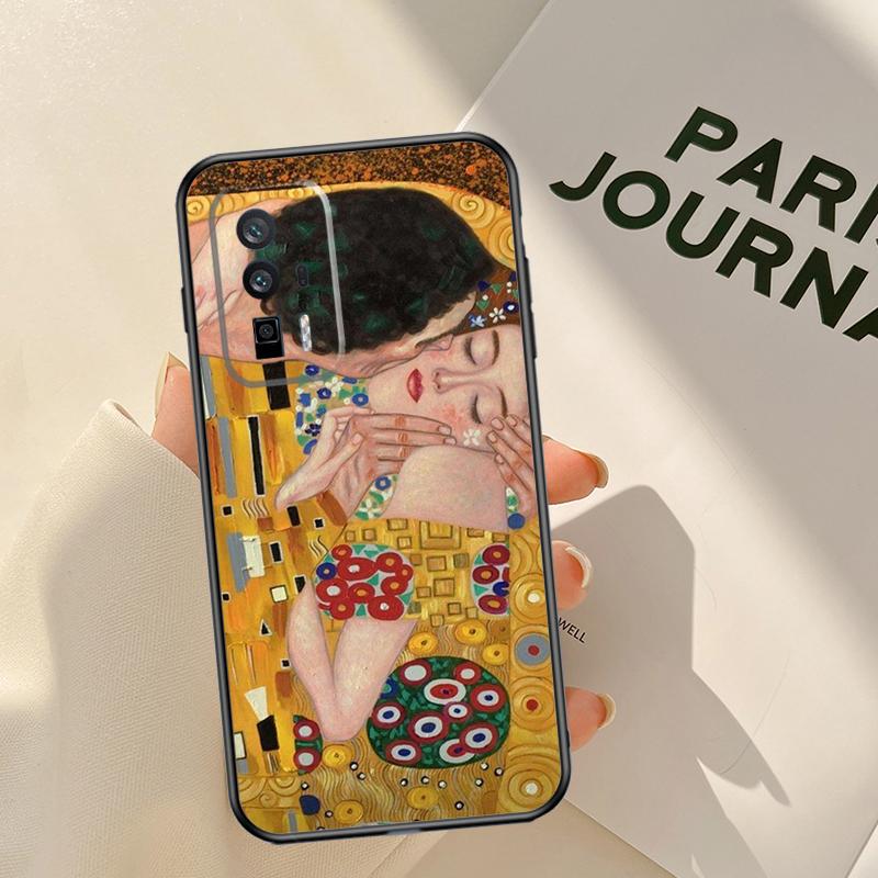 Gustav Klimt Kiss Art Case For Xiaomi 15T 14T 13T Pro 14 15 Ultra 17 Pro Max POCO F8 F7 F5 F6 X3 X5 X6 X7 Pro Coque